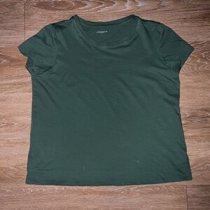 Lafayette 148 New York Green Short Sleeve T-Shirt